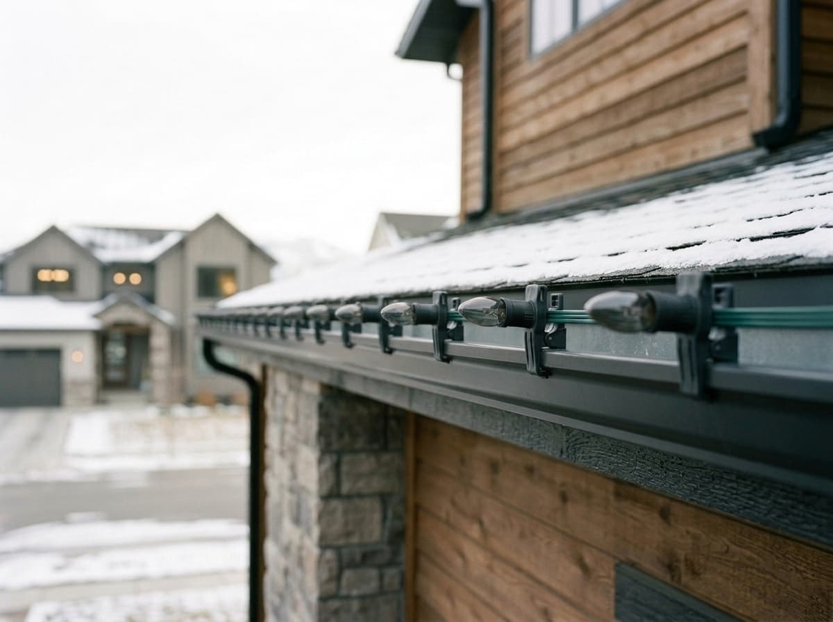 Ridgeline — daylight, unlit C-9 line clipped clean along the gutter